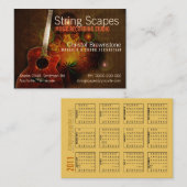 String Scapes Gitaarkalender Visitekaartje (Voorkant / Achterkant)