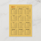 String Scapes Gitaarkalender Visitekaartje (Achterkant)