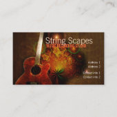 String Scapes Guitar Fractal Visitekaartje (Voorkant)