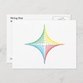 String Star Briefkaart (Voorkant / Achterkant)