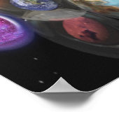 String-theorie multiversum poster (Hoek)