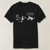String Theory Cat en Yarn Sarcastic Science Humor T-shirt (Design voorkant)