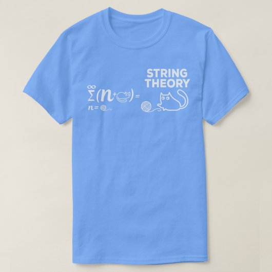 String Theory Equation Cat Lover Physics Enthusias T-shirt (Design voorkant)