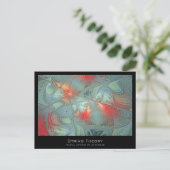 String Theory Fractal Artist Card Briefkaart (Staand voorkant)