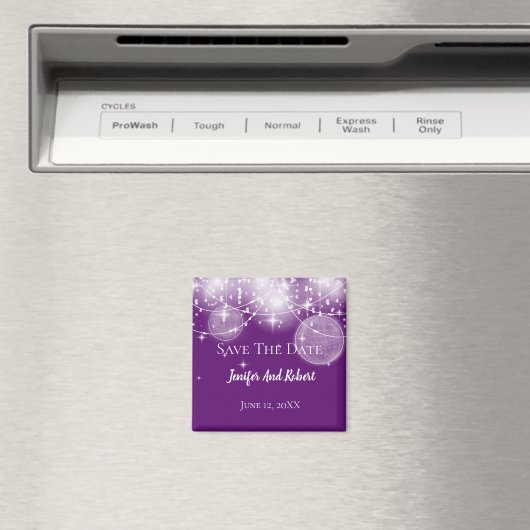 String van lichten en sterren bruiloft Save the Da Magneet (Insitu (Vaatwasser))