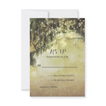 String van lichten mossy boom rustieke bruiloft RS