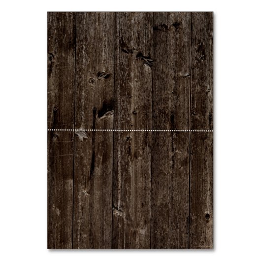 String van lichten op oude houten bruiloft escort  kaart (Achterkant)