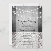 String van Lichten Rustieke Houten Achtergrond Kaart (Voorkant)