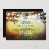 String van lichten rustieke Prom Uitnodigingen (Voorkant / Achterkant)