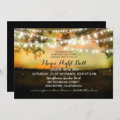 String van lichten rustieke Prom Uitnodigingen (Voorkant / Achterkant)