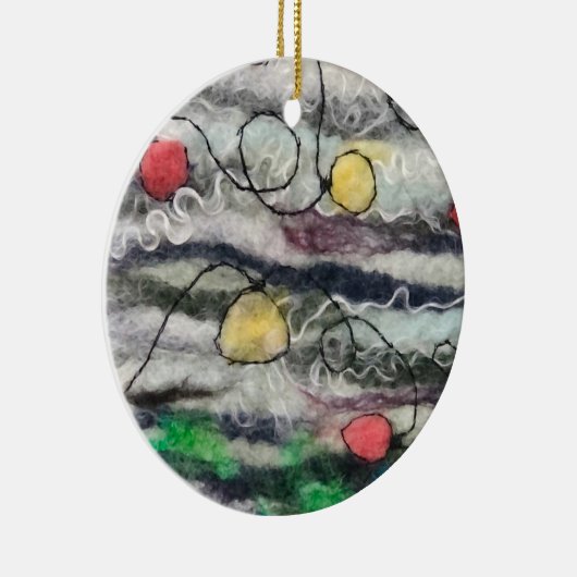 String van lichten vervilt vezel rond ornament (Rechts)