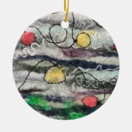 String van lichten vervilt vezel rond ornament