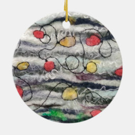 String van lichten vervilt vezel rond ornament