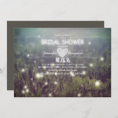 String van lichten vuurvliegjes rustiek vrijgezell kaart (Voorkant / Achterkant)