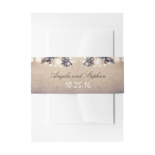 String van Lights Tree takken Uitnodigingen Wikkel (Voorkant Voorbeeld)