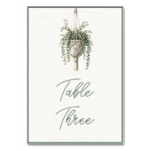 String van parels: Boho chique botanische groen Kaart (Voorkant)