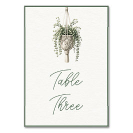 String van parels: Boho chique botanische groen Kaart