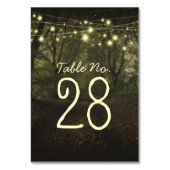 String verlichting boompad romantische tafel numme kaart (Achterkant)