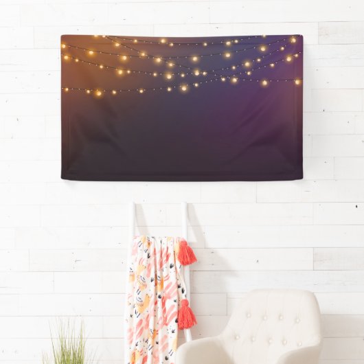 String verlichting feestelijke achtergrond spandoek (Insitu)