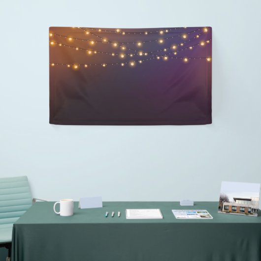String verlichting feestelijke achtergrond spandoek (Beurs)