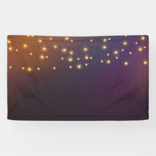 String verlichting feestelijke achtergrond spandoek
