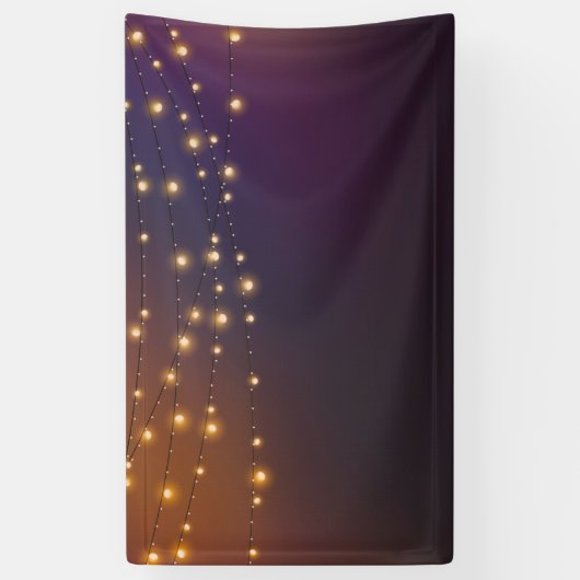 String verlichting feestelijke achtergrond spandoek (Verticaal)