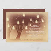 String verlichting metselaar potten boom rustieke  kaart (Voorkant / Achterkant)