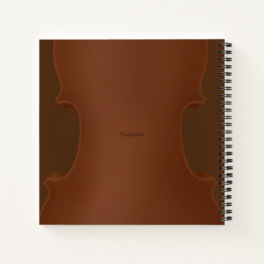 Stringed instrument Cello Violin Viola Detail Notitieboek (Achterkant)