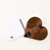 Stringed instrument Cello Violin Viola Heart Notitieboek (Binnen)