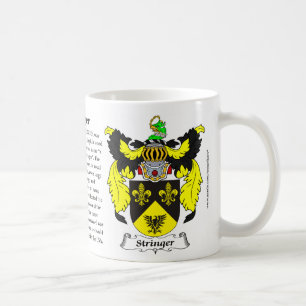 Stringer Family Coat of Arms Koffiemok
