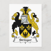 Stringer Family Crest Briefkaart (Voorkant)