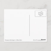 Stringray onderwater Bora Bora Briefkaart (Achterkant)