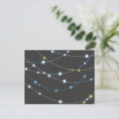 STRINGS- EN STARTBar Mitzvah Reply Card RSVP Kaartje (Staand voorkant)