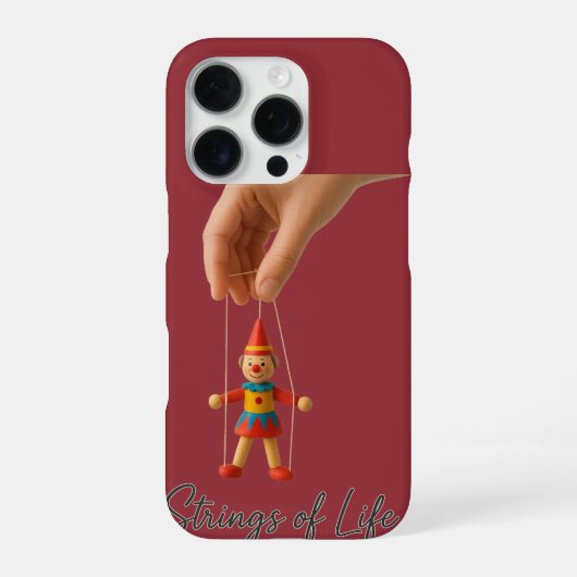Strings of Life | Poppen Circus Sticker iPhone Hoesje (Achterkant)
