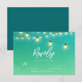 Strings of Lights Waterverf Zee Glass RSVP (Voorkant / Achterkant)