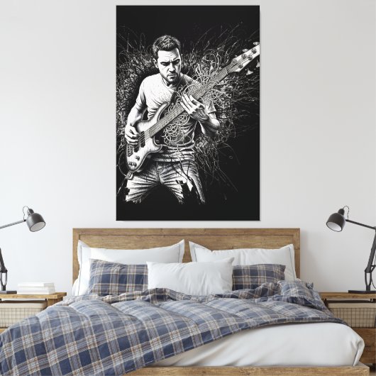 Strings of Passion Canvas Afdruk (Insitu (Slaapkamer))