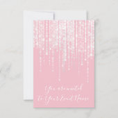 Strings Pink Sweet 16th 15th Bridal Spark Girly Kaart (Voorkant)