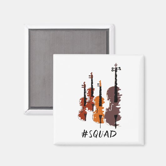 Strings Squad Music Magnet (Voorkant / Achterkant)