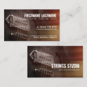 Strings Studio Grunge Guitar Visitekaartje (Voorkant / Achterkant)