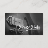 Strings Studio Guitar GreyAZ Visitekaartje (Achterkant)