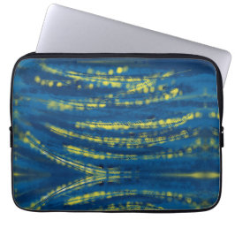 Strings van goud laptop sleeve