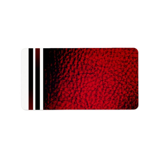 Strip Bourgogne Faux Leder Etiket (Voorkant)