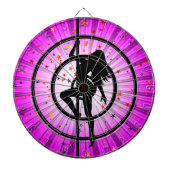 Strip Dance Girl Ggloing Darboard Dartbord (Voorkant)