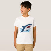 strip haai t-shirt (Voorkant volledig)