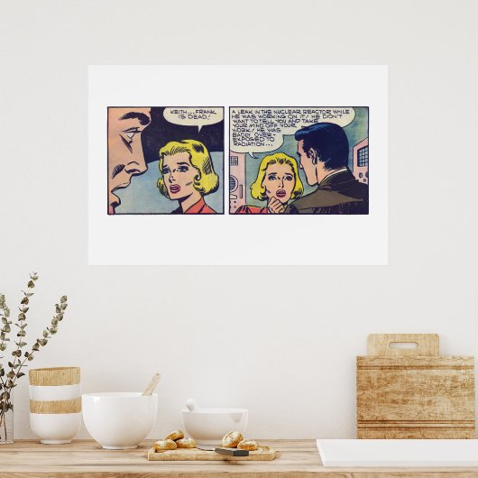 strip "Keith... Frank is dood." Poster (Keuken)