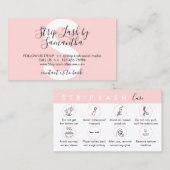 Strip Lash Aftercare Visitekaartje (Voorkant / Achterkant)