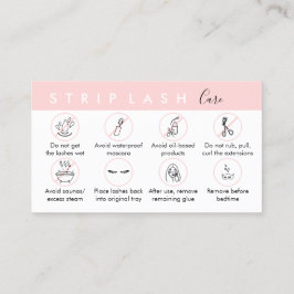 Strip Lash Aftercare Visitekaartje