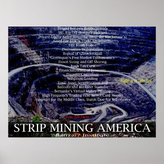 Strip Mining America Poster (Voorkant)