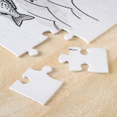 Strip Piraten Vogel Schatzoektocht Legpuzzel (Zijkant)