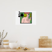Strip Poker Jack of Spades Poster (Keuken)
